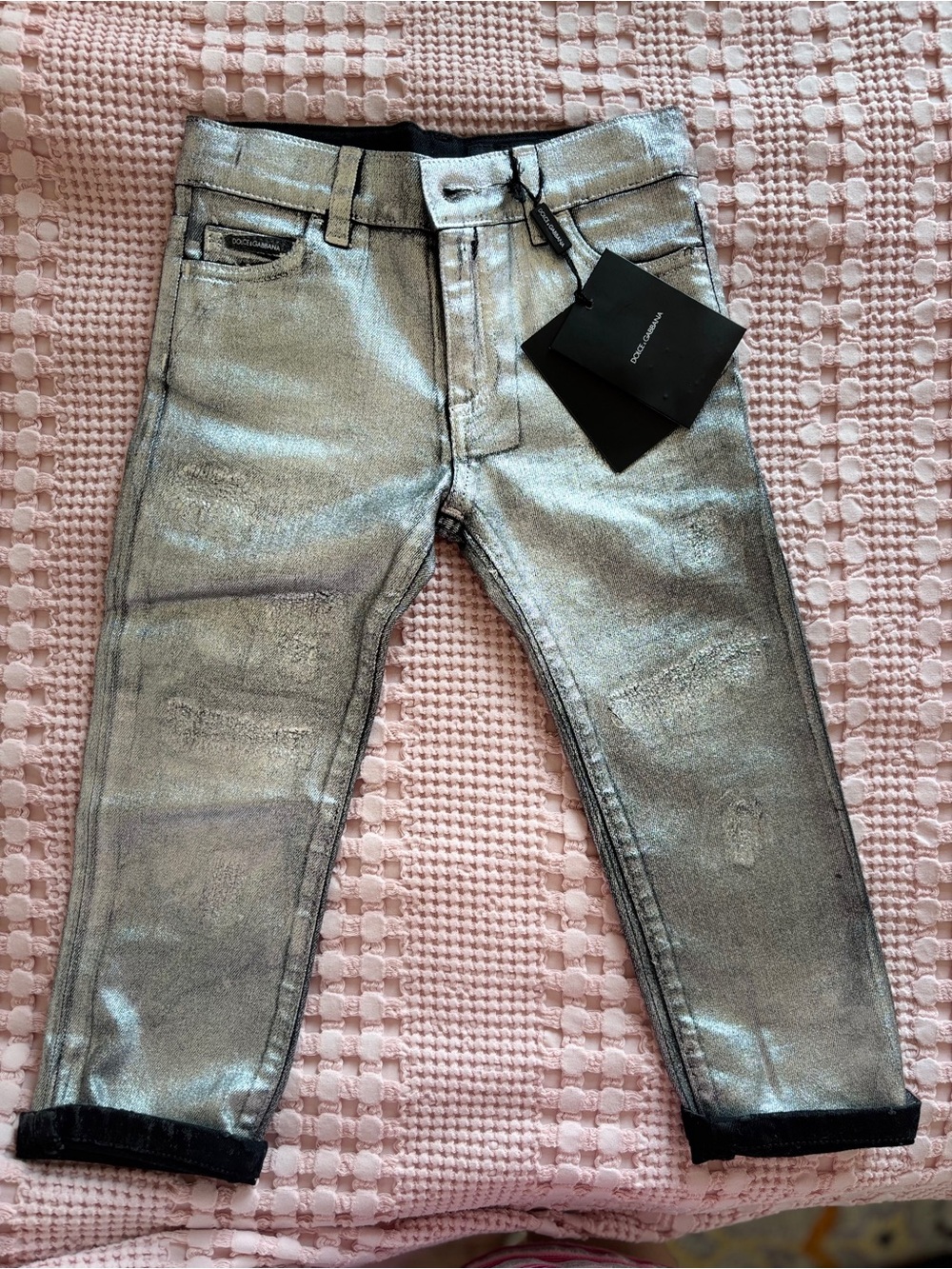 Dolce & Gabbana Men's Silver Skinny Jeans